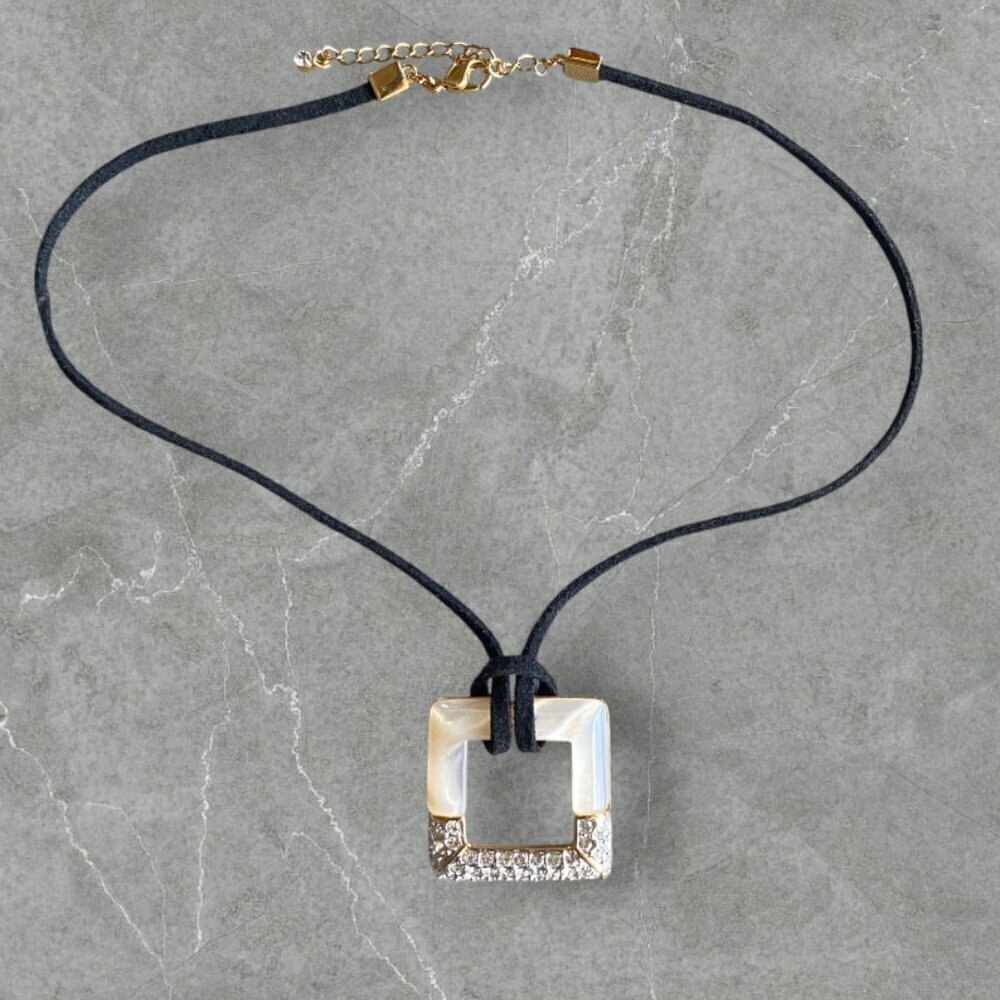 Butler Mother Of Pearl Pave Necklace
